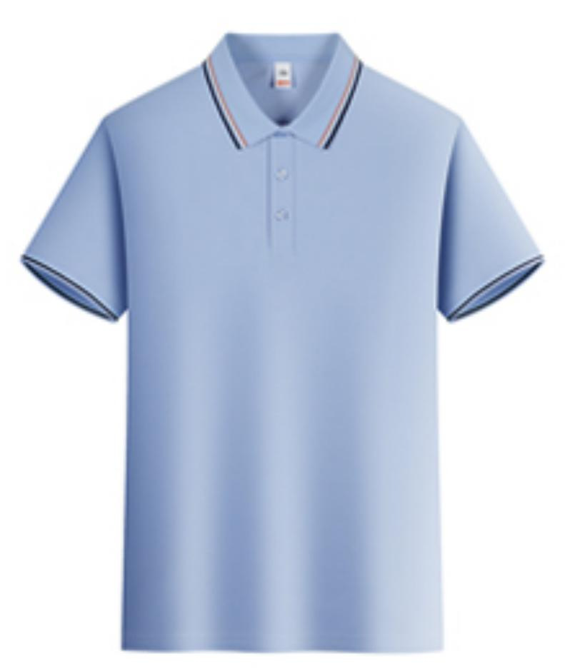 2025 verano fresco, transpirable, ligero, lujo, fragancia, algodón de imitación, solapa de color sólido, camisa POLO en vivo, camiseta de manga corta