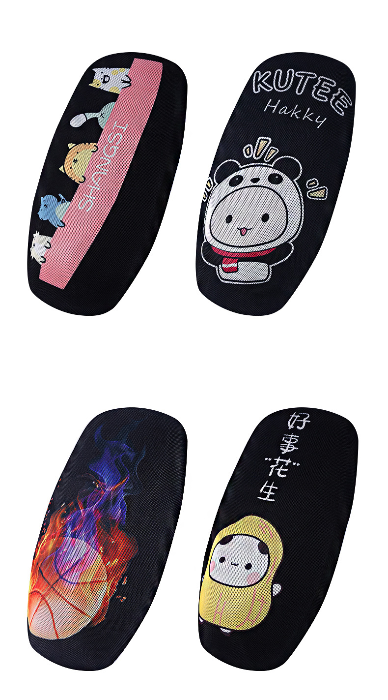 Cartoon Motorcycle Seat Cushion Cover Electric Vehicle 3D All-Inclusive Stereo Seat Cushion Cover Honeycomb Insulation Grids Battery Car Seat Cushion