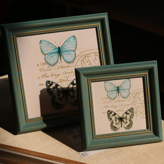 American-style photo frame retro picture frame photo frame square 6 inch 10 inch photo frame children's creative photo frame table