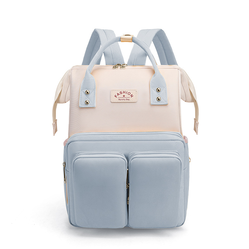 Korean version of maternal and child storage bag 2023 new simple fashion large capacity maternal and child bag portable backpack