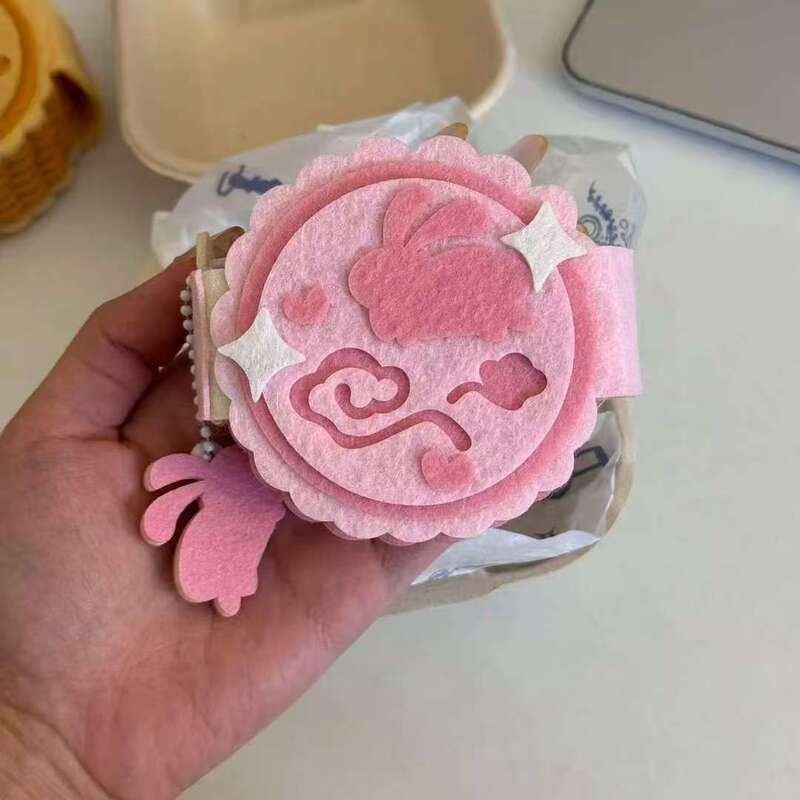 中秋节小月饼情侣生日礼物相册纪念情侣不织布相册手工DIY材料包|undefined