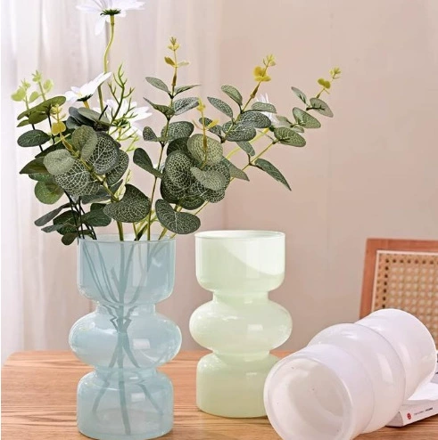 Французская средневековая нишевая стеклянная ваза сетка красная ветреная простая креативная гостиная гидропонная цветочная композиция украшения