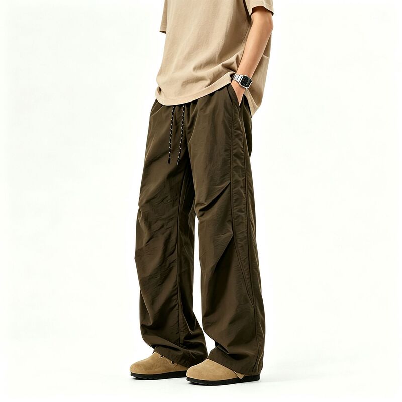 Men's loose-fitting straight-leg waterproof, breathable, and durable outdoor workwear functional trendy brand camping everyday versatile pants