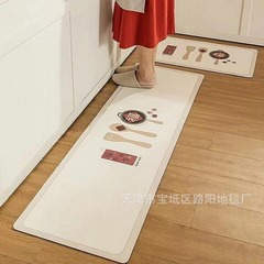 廚房地墊吸水防滑防油可擦免洗浴室衛生間腳墊硅藻泥門口家用地毯