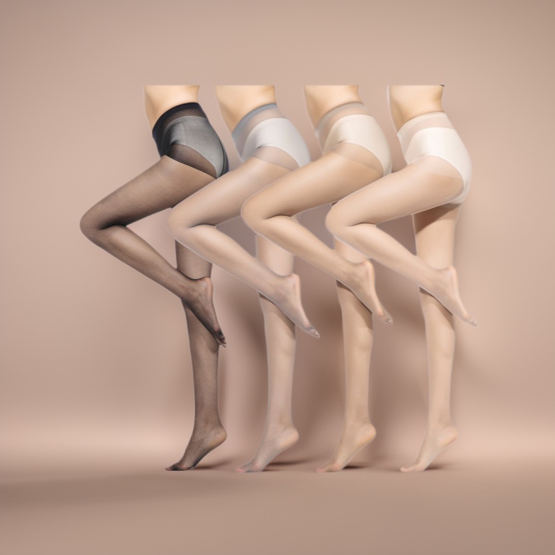 Core-Spun Silk Pantyhose, Thin, Invisible, Sweat-Absorbent, Sexy, Solid Color, Single-Sided Crotch, Nude Feel, Non-Slip, Versatile, Leg-Enhancing Stockings