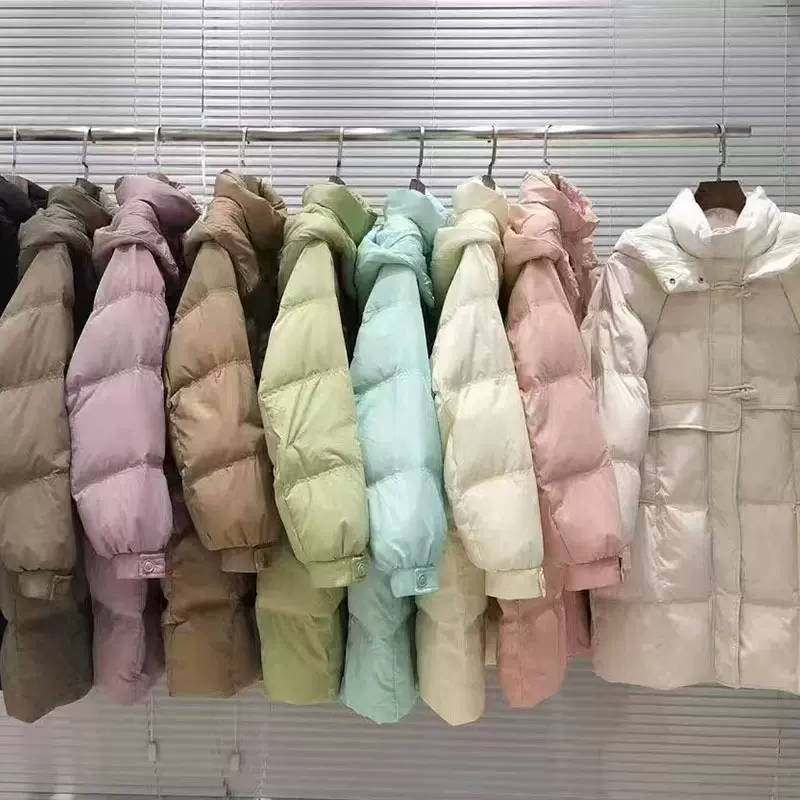 森马24冬季新款羽绒服鹅绒女高端平湖长款棉服品牌女装批发货源