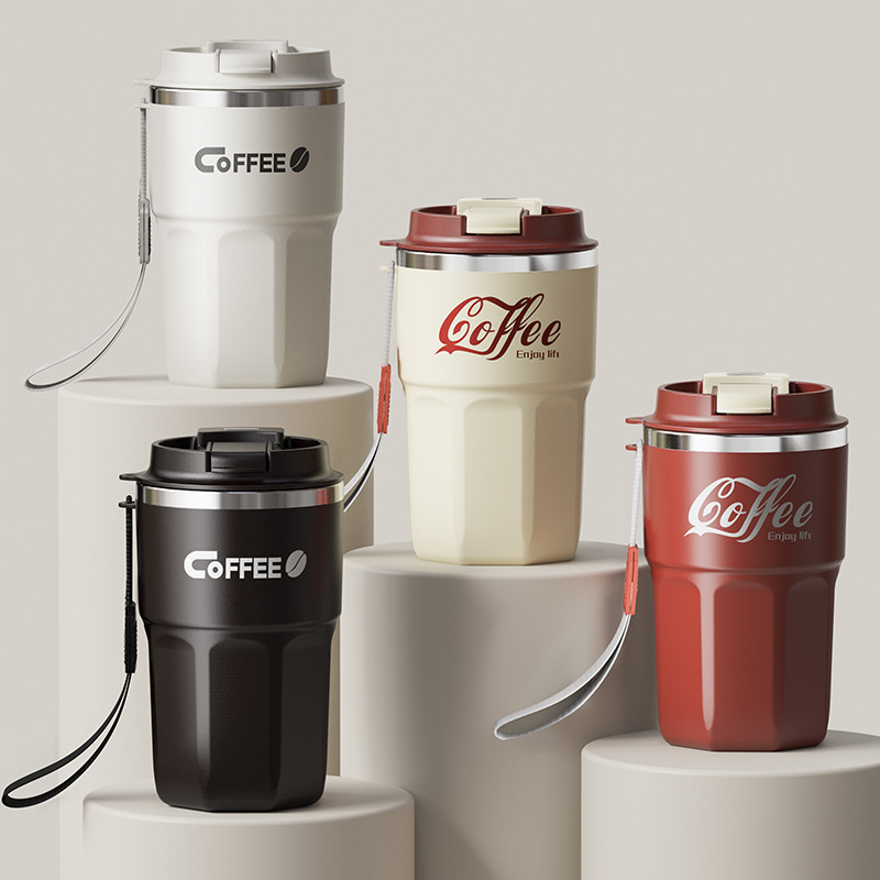 High color value lifting rope with cup net red cola coffee cup 304 stainless steel thermos cup gift wholesale