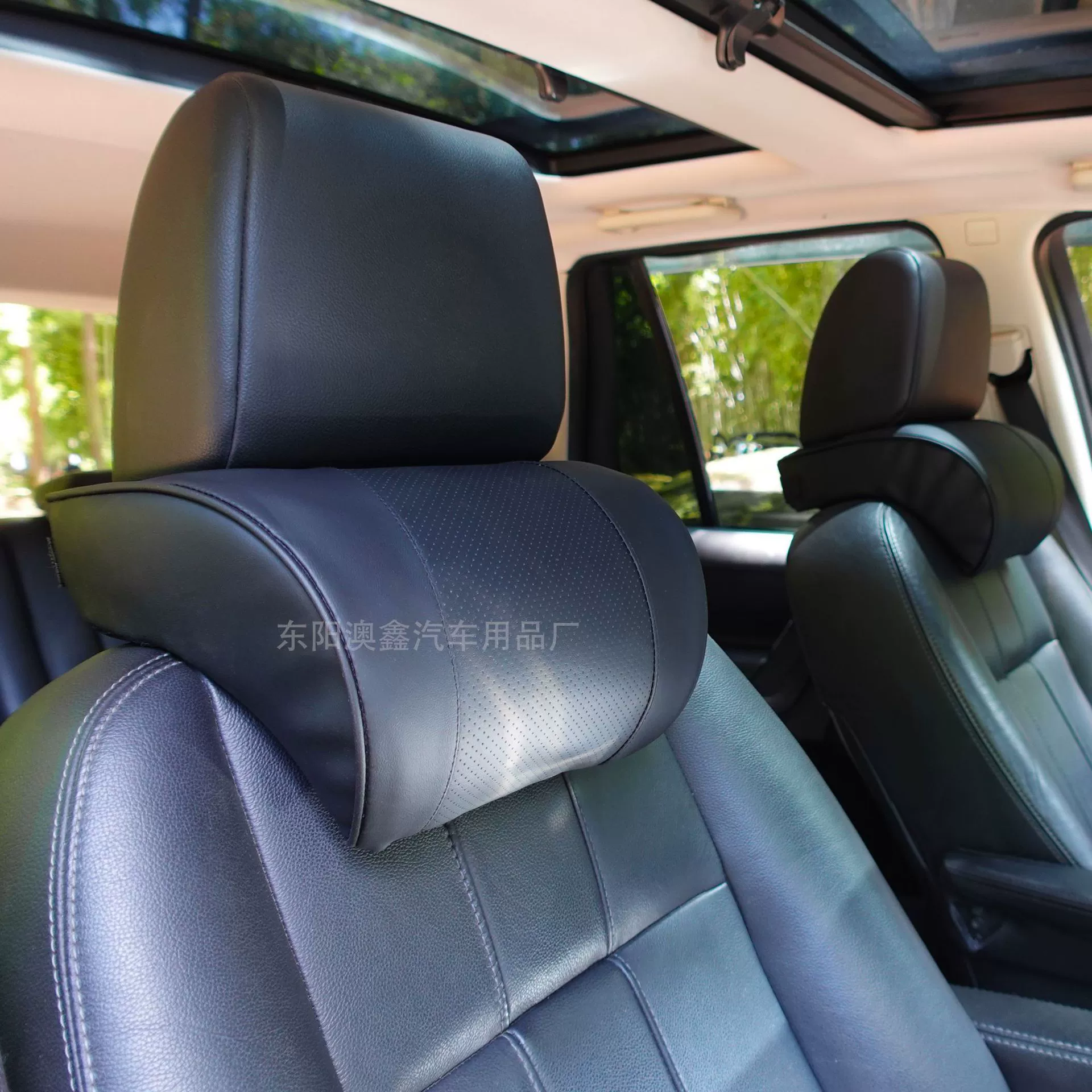 [Фабрика прямых продаж] Высококачественная автомобильная подушка для шеи удобный кожаный подголовник из хлопка с памятью оптом