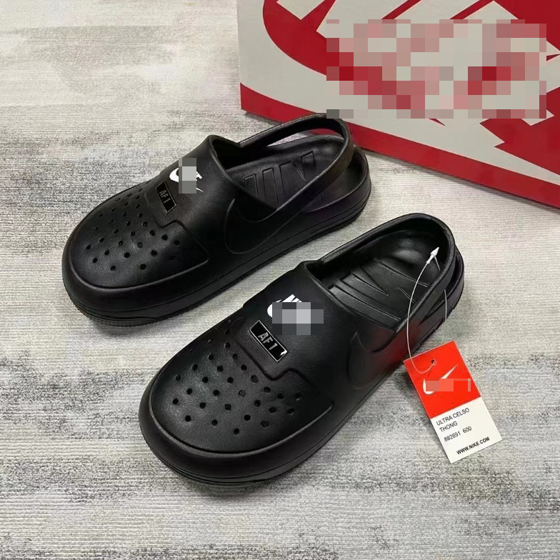 Air Force One sports sandals for summer outdoor wear, beach slippers for men and women, couple's slippers, trendy and fashionable college style