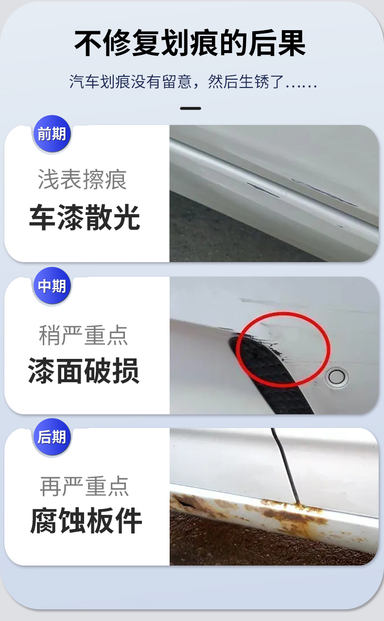 Ford Focus touch-up paint pen, elegant white car paint, silver-gray car accessories, touch-up paint pen wholesale
