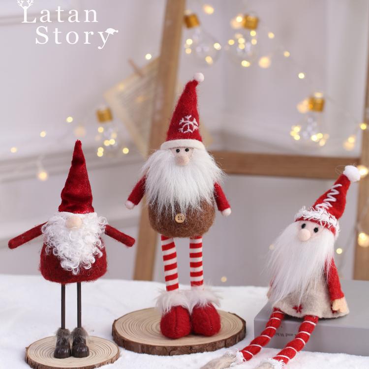 Decoraciones navideñas escenas navideñas árboles adornos vestir Santa rojo pequeño colgante Amazon al por mayor