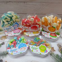 卡通造型果汁夹心糖果混合水果味软糖零食橡皮糖喜糖QQ糖果零食品