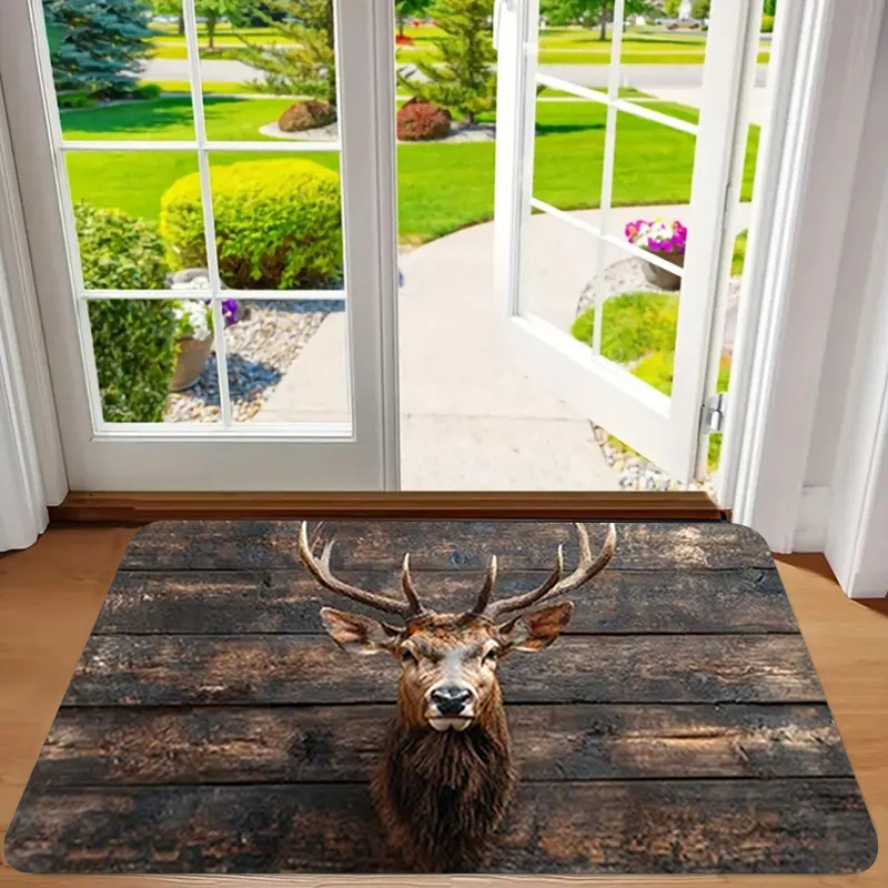 Alfombra de franela estampada, estilo playa, antideslizante, resistente a la suciedad, resistente al desgaste, alfombra para la entrada, dropshipping transfronterizo Y2.