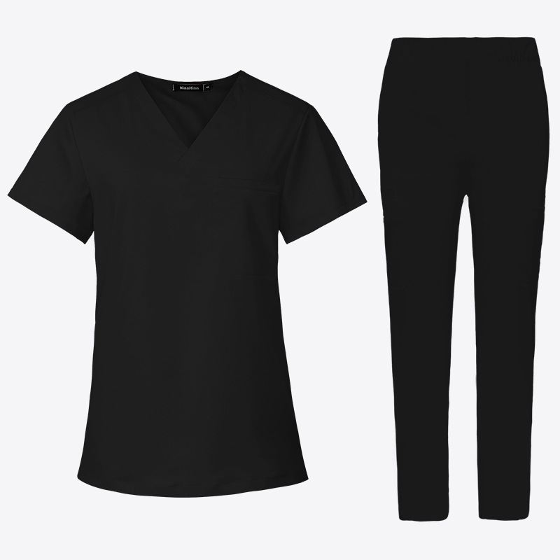 半袖医師看護師ペット歯科口腔作業服看護服手洗い服手術室ブラシ手服女|undefined
