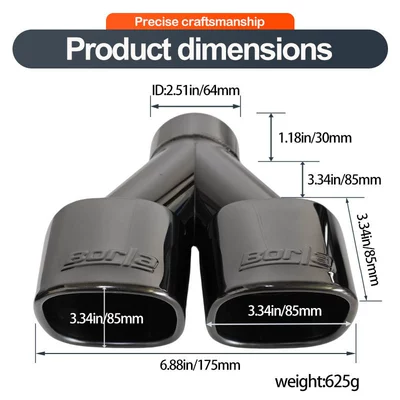 Stainless steel exhaust pipe tail tip Exhaust pipe