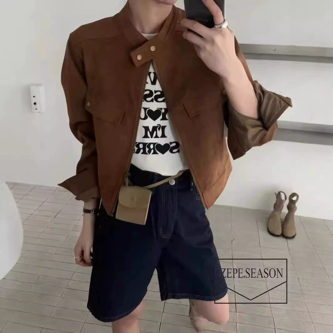 Velvet short autumn retro jacket