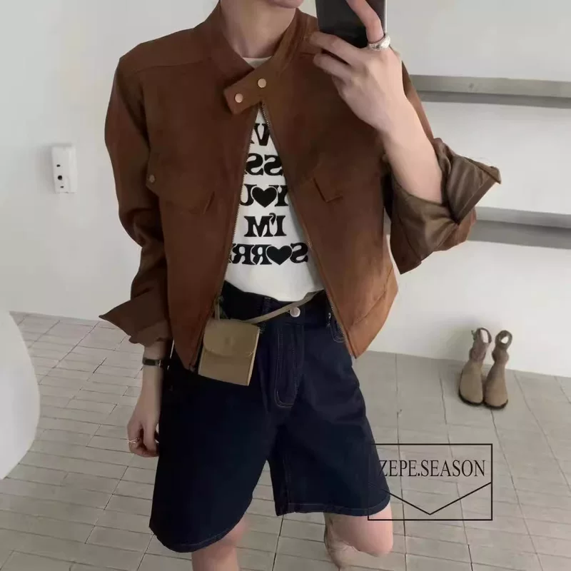 Velvet short autumn retro jacket