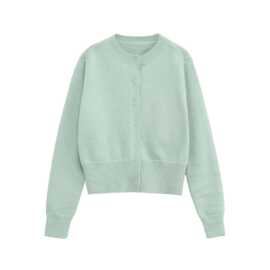 圆领螺纹边针织衫  9018