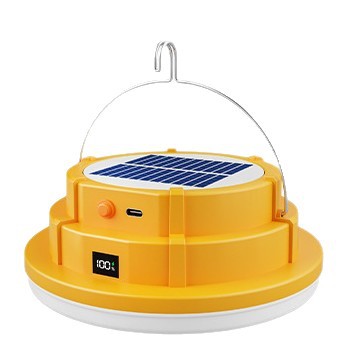 lámpara de iluminación recargable led mercado nocturno estand control remoto solar larga duración lámpara de acampamiento de emergencia al aire libre