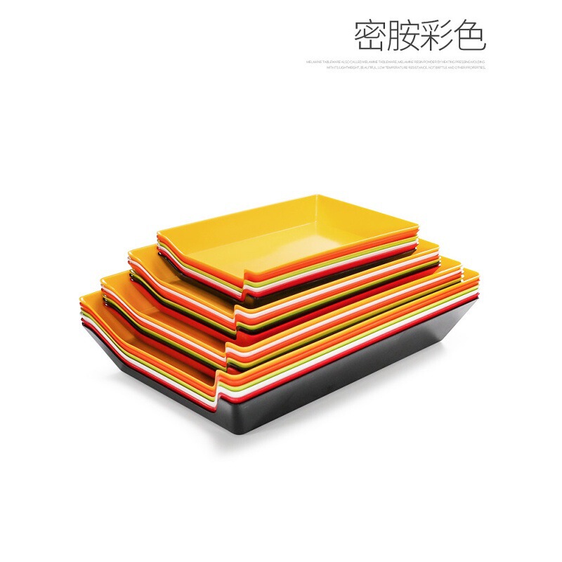 Melamine Skewer Hot Pot Restaurant Tableware Creative Rectangular Food Selection Plate Serving Skewer Plate Plastic Commercial Use Melamine Skewer Hot Pot Restaurant Tableware Creative Rectangular Food Selection Plate Serving Skewer Plate Plastic Commercial Use