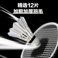 粗杆羽毛球耐打6只12只装专业正品训练比赛复合软木球头不易打烂