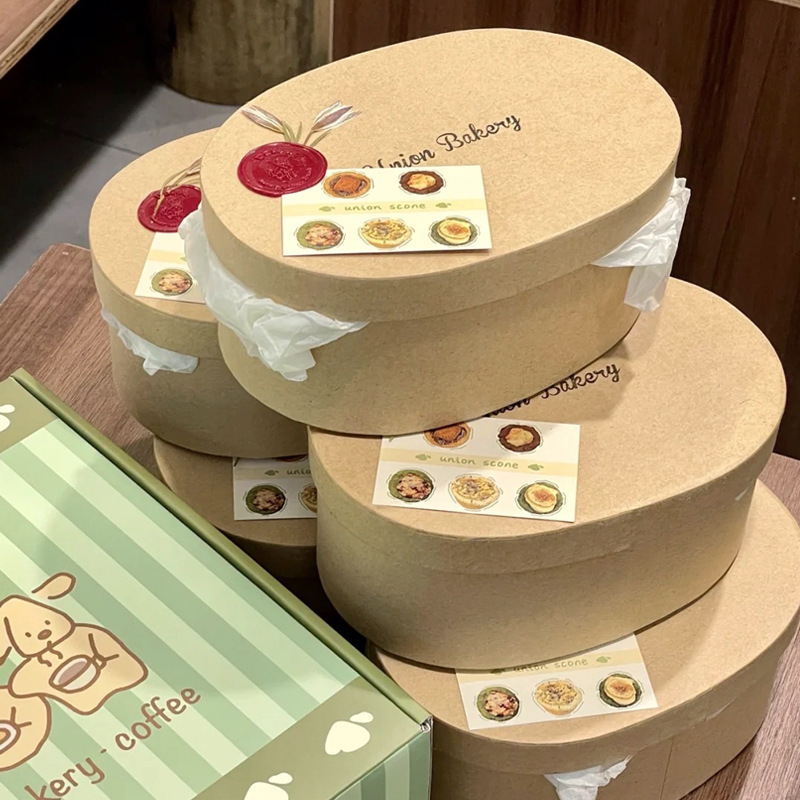 喜糖盒牛皮纸新年伴手礼盒饼干盒糖果巧克力包装盒打包礼物包装