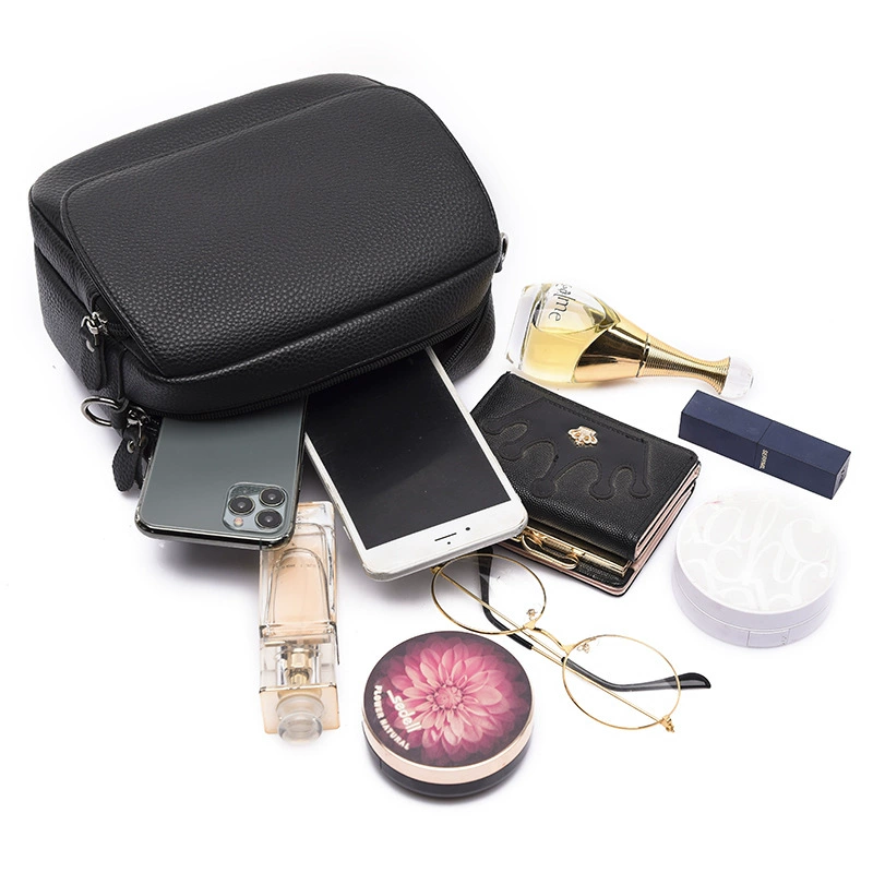 Phone bag, leather one-shoulder bag, for import, genuine leather, high-end, cowhide