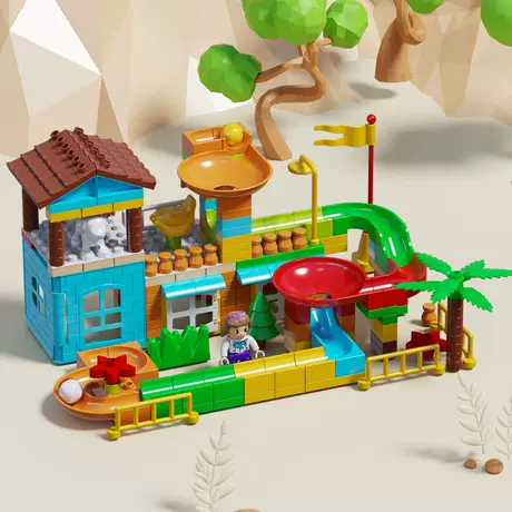 232 large particle scene slide building blocks