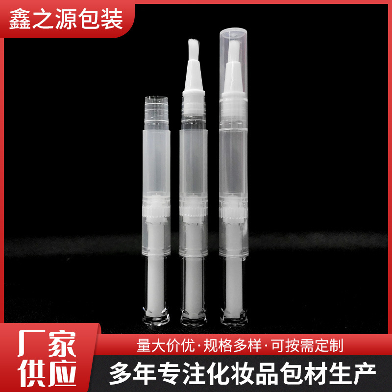 3m旋转美牙毛刷笔包材化妆品粉底液分装瓶汽车补漆笔指甲油纹绣笔