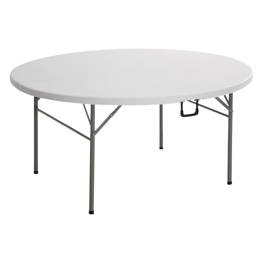 Comercio exterior Exportación portátil plegable mesa de comedor mesa de hotel plegable Mesa Redonda de plástico actividades al aire libre HDPE Mesa Redonda