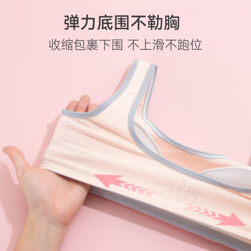 Developmental period underwear for girls, middle and high school students, chest wraps, medium and large girls and children, thin cotton bras and small vests