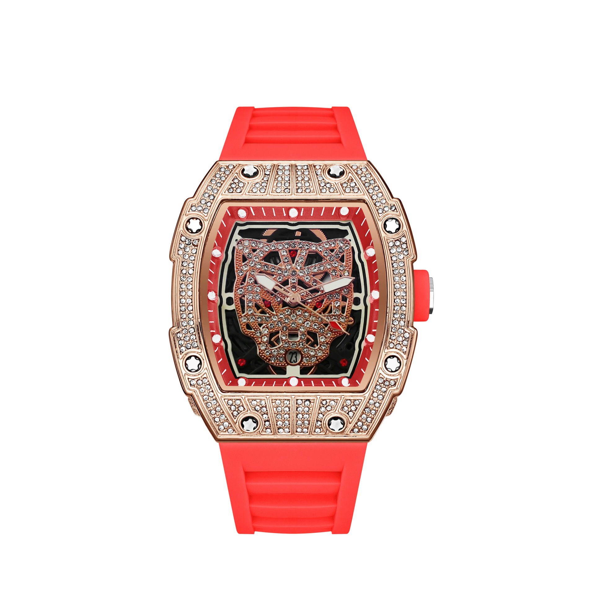 Richard vyriškas kvarcinis laikrodis su deimantais ir žvaigždėmis_voghion.com