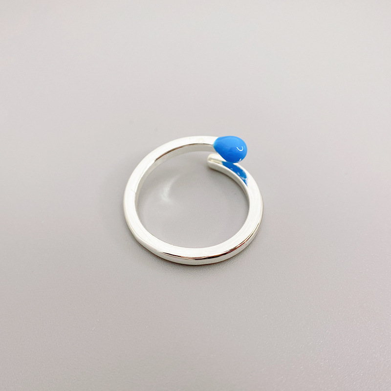 Simple Style Solid Color Copper Plating Rings 1 Piece