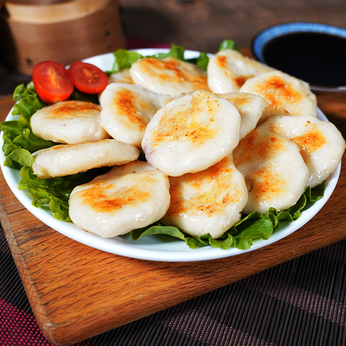Cuttlefish Cake Chaoshan Source Manufacturer Fish Cake Semi-finished Products Customized Ingredients Tea Restaurant Commercial Wholesale Cuttlefish Cake