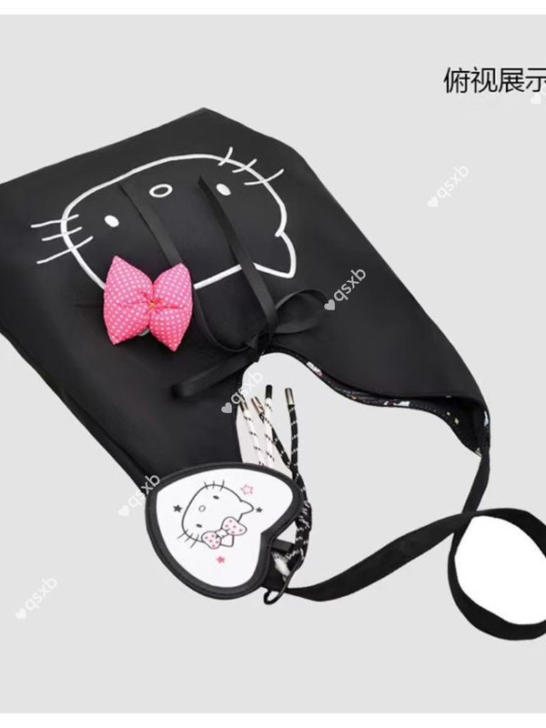 超火Hello kitty托特包包包女2025年学生单肩包大容量上课通勤包|undefined