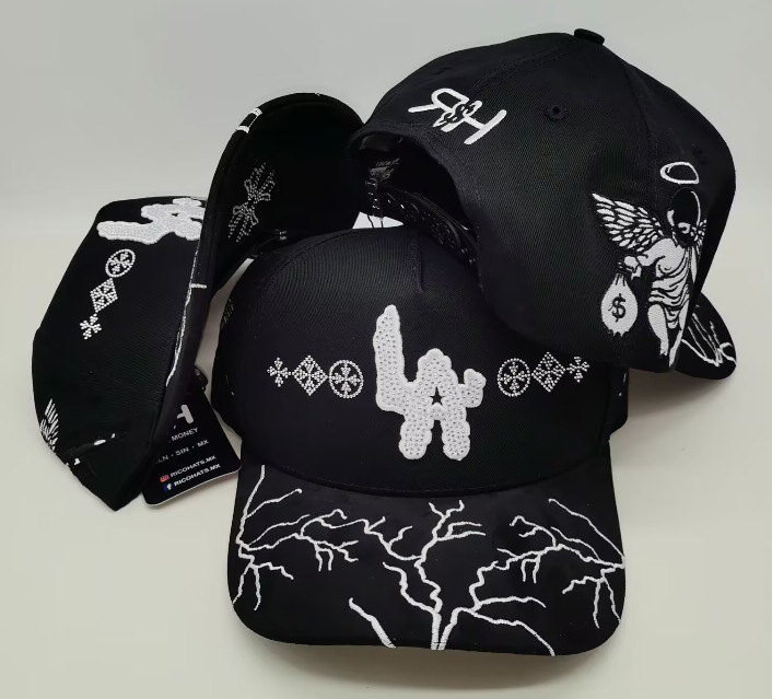 Nuevo Meike Duo Dandy bordado ajustable gorra de boca de pato borde curvo gorra de béisbol con diamantes barba tío