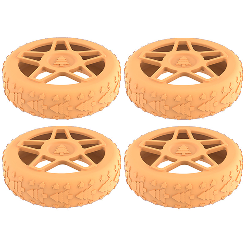 Caster shoesスーツケースホイールシリコン保護カバー耐摩耗性全包スーツケースホイールシリコン保護カバー