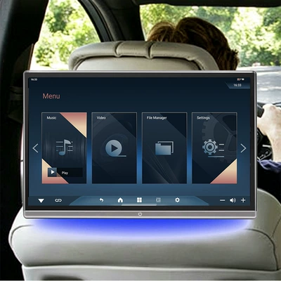New Model 13.3inch Headrest Android Monitor Version 16, True 8-Core In-Car 14inch External Mp5 Monitor (Car display)
