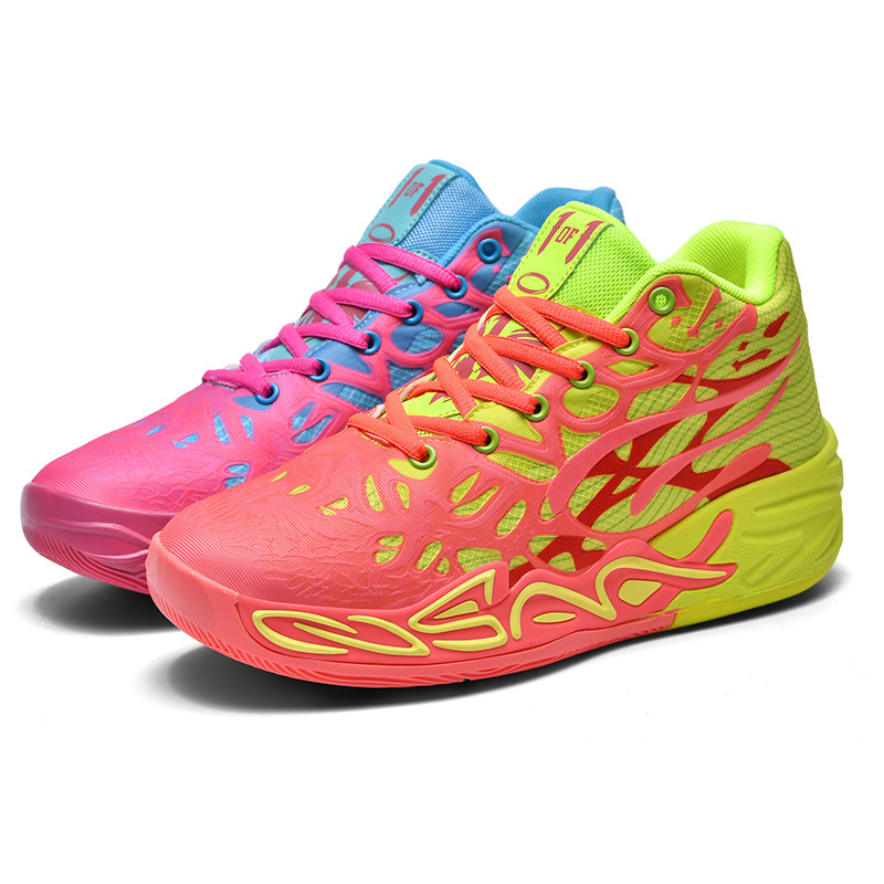 255 men's basketball shoes high-top mesh fabric colorful mandarin duck sneaker spring and autumn training shoes basketball boots