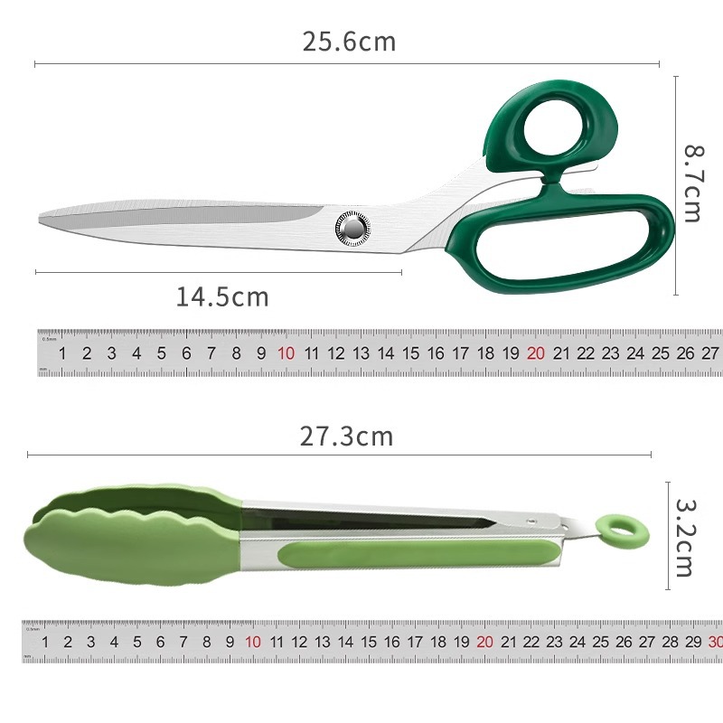 Clip de tijeras de barbacoa coreana Kit de cocina herramientas de barbacoa domésticas de tres piezas Set de tijeras de filete de barbacoa Default No image 5