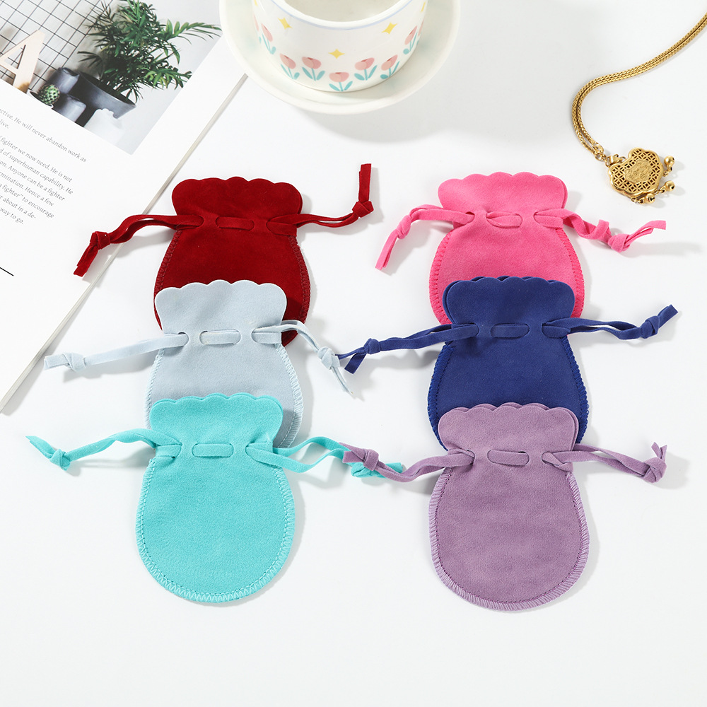 Velvet Drawstring Storage Bag, Jewelry Packaging Bag, Creative Tip Storage Bag, Portable Dustproof Protective Bag