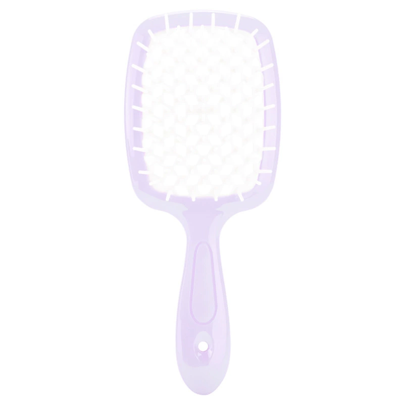 Scalp massaging paddle brush, lightweight detangling, volume‑adding