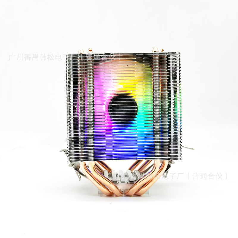 Computadora de escritorio 6 tubo de cobre cpu radiador ultra silencioso 1366AMD 1700 X79 2011 pin CPU ventilador