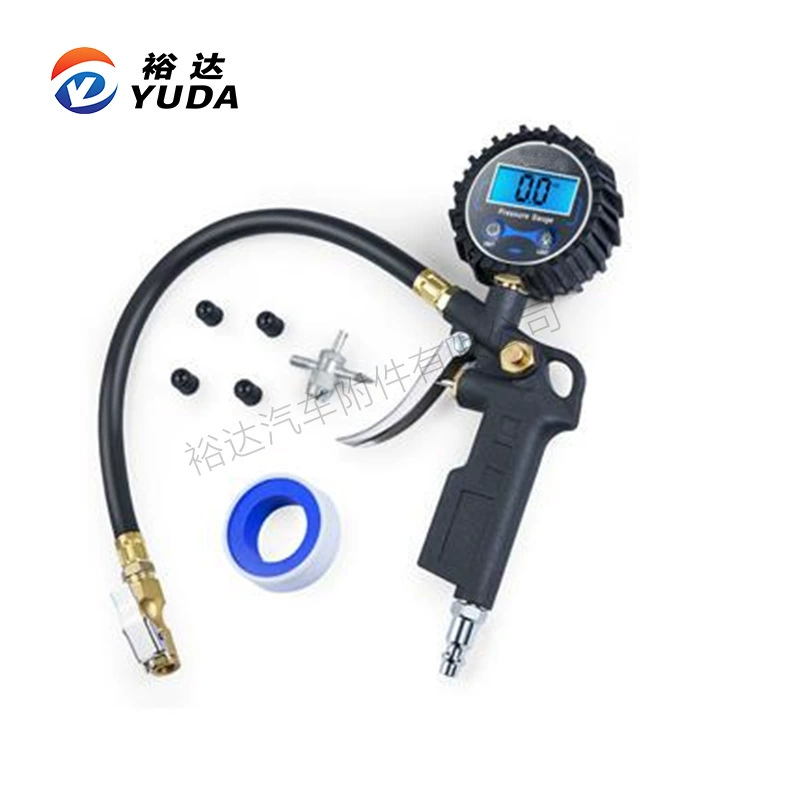 Трансграничная электронная коммерция, установленная на автомобиле, высокоточный цифровой дисплей, электронный пистолет для измерения давления в шинах, ручной набор манометров для надувных и оболоченных шин
