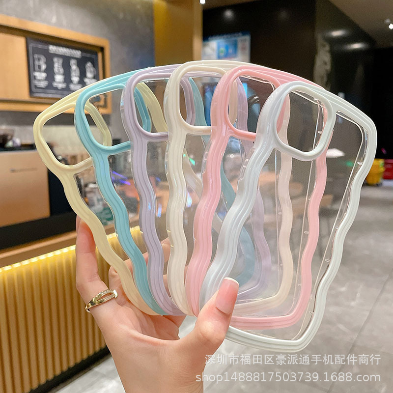 波辺insキャンディー色はiphone15proアップル16携帯ケース13新モデル14透明12転倒防止に適用されている|undefined