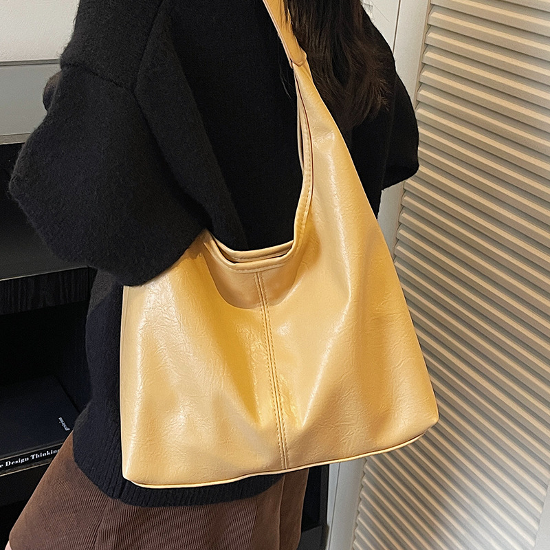 Elegant Shoulder Handbag For Women Korean Style Patchwork Tote_voghion.com