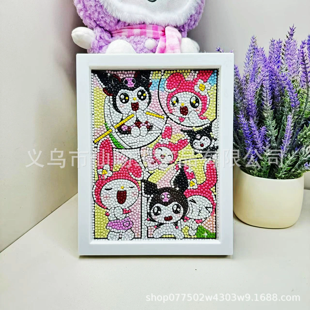 Набор для алмазной живописи Sanrio Kuromi, 17×22 см пластиковая рамка, набор для творчества DIY для детей