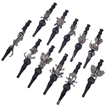 美磊11款Bling风黑色动物镶钻系列大口嘴男士烟嘴