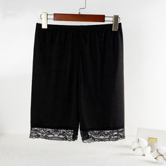 女士防走光安全褲夏季仿莫代爾彈力蕾絲女打底褲三五分不捲邊批發