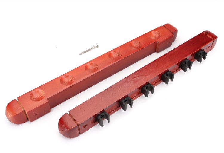 Putting wall 6 -hole wood (with screws) red